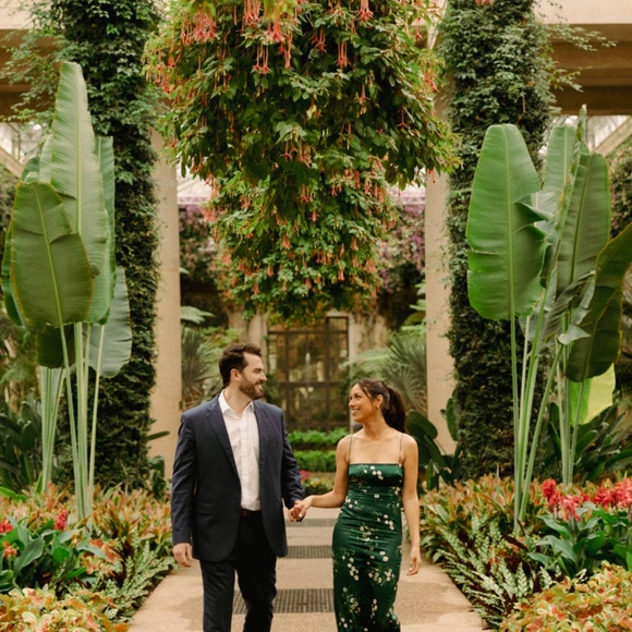 Reformation Frankie Silk Dress Buena - Picture 12 of 12